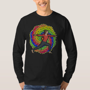 T-shirt Mandala Coloré Zen Bouddhiste Yogi Spirituel Médit