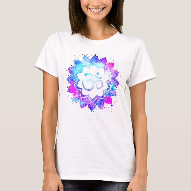 T-shirt Mandala de fleur de Lotus d'âge de symbole du *~* (Devant)