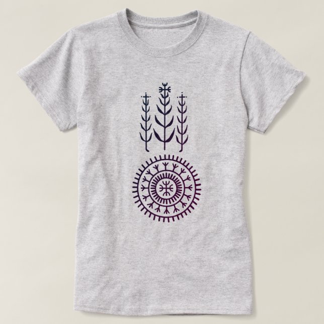 T-shirt Mandala de protection païenne slave (Design devant)