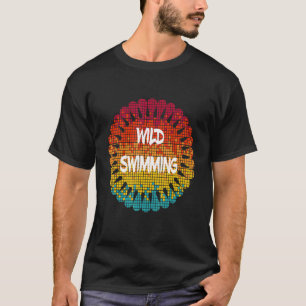 T-shirt Mandala Design Open Water Ocean Sea Swimming Wild