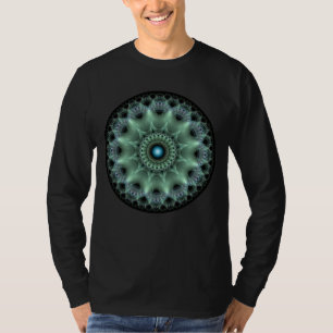 T-shirt Mandala d'étoile fractale rayonnante et lumineuse