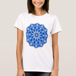 T-shirt Mandala en bleu
