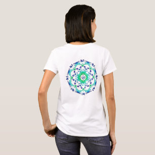 T-shirt Mandala floral.monogramme.