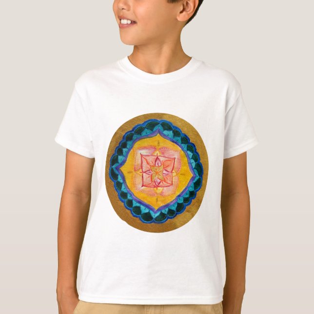 T-shirt Mandala Kids' Apparel Fine Jersey, (Devant)