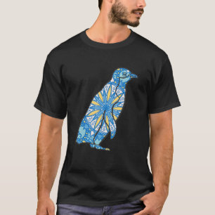 T-shirt Mandala Penguin Motif géométrique Mandala Animal