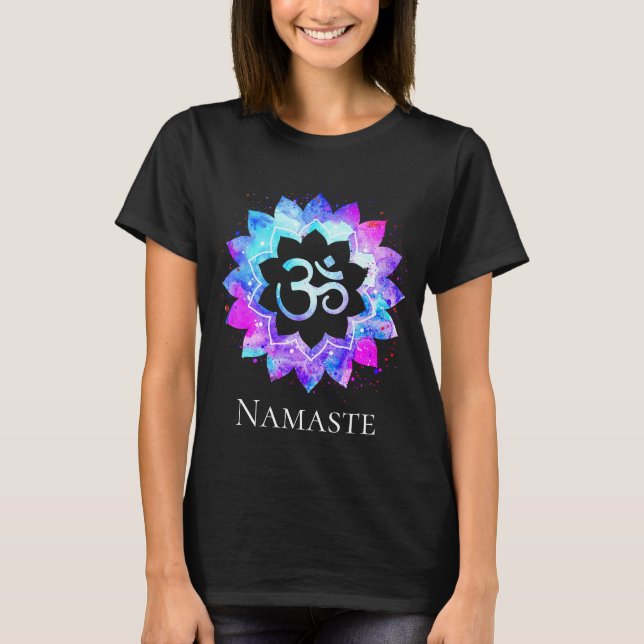 T-shirt Mandala spirituel de fleur de Lotus de symbole du (Devant)