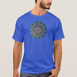 T-shirt Mandala Starburst Violet/Turquoise
