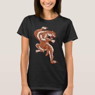 T-shirt Mandala Tiger Big Cat Saber Tiger Dos