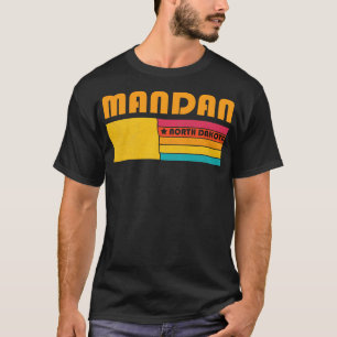 T-shirt Mandan North Dakota Vintage Souvenir désorganisé