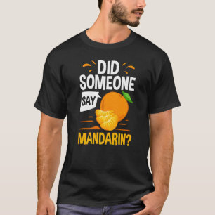 T-shirt Mandarin Orange Arbre Fruit Plante Jus Canne Frais