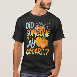 T-shirt Mandarin Orange Arbre Fruit Plante Jus Canne Frais