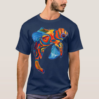 T-shirt Mandarin poisson Mandarin dragonet original waterc