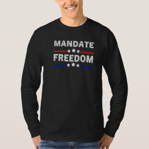 T-shirt Mandat Freedom American Flag Support Médicale Flag