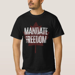 T-shirt Mandat Liberté Canada Freedom Convoy 2022