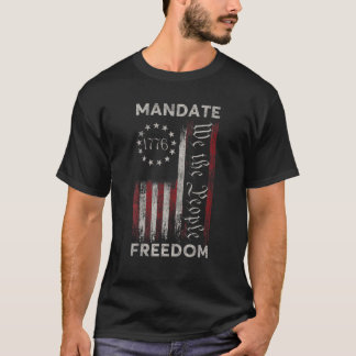 T-shirt Mandat Liberté Liberté Médicale Liberté Je Ne Resp