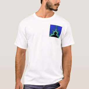 T-shirt Mandelbrot bleu