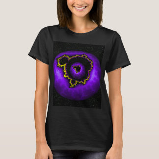 T-shirt Mandelbrot Violet Dans Un Mandelbrot
