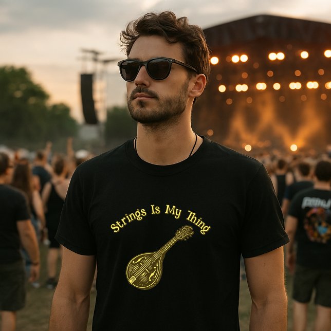 T-shirt Mandolin Bluegrass Folk Music Strings (Créateur téléchargé)