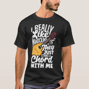 T-shirt Mandolin Lover Mandolinist J'Aime Vraiment Les Man