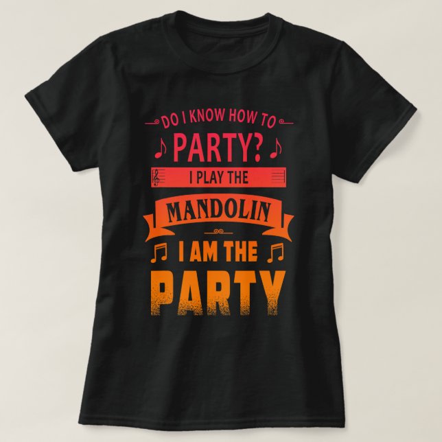 T-shirt Mandolin Player Shirt Plan de retraite Bluegrass I (Design devant)