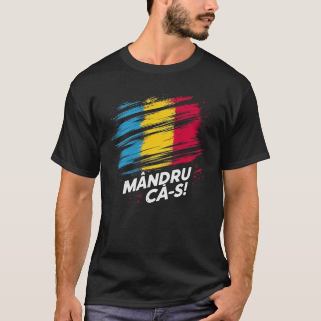 T-shirt Mandru ca-s roman (Devant)