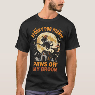 T-shirt Manège de sorcière de chien d'Halloween