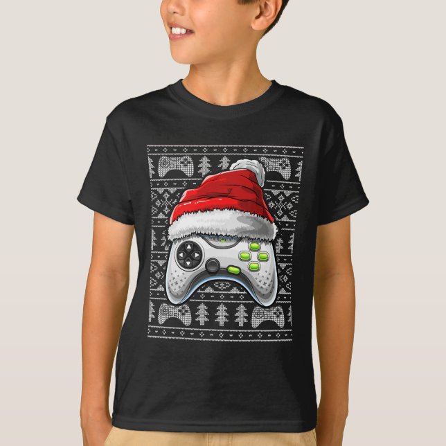 T-shirt Manège vidéo de Noël laid Gam de Noël (Devant)