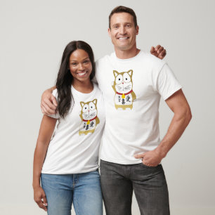 T-shirt Maneki Neko - chat chanceux japonais