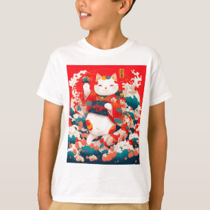 T-shirt Maneki-Neko, Chat japonais chanceux