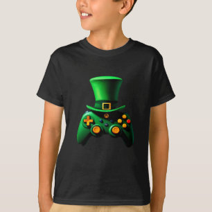 T-shirt Manette de jeu vidéo pour garçons irlandais jouant