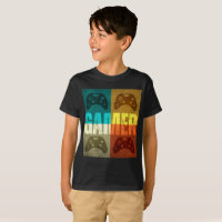 T-Shirt Manette de jeu vidéo vintage GAMER