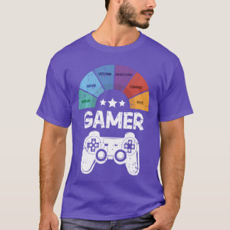 T-shirt Manette de tableau de jeu Casual Noob Pro Cool Gam