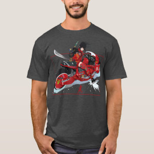 T-shirt Manga Anime Samurai Esthétique Japonais guerrier R