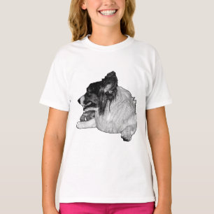 T-shirt Manga Corgi jouer pour les jours d'automne