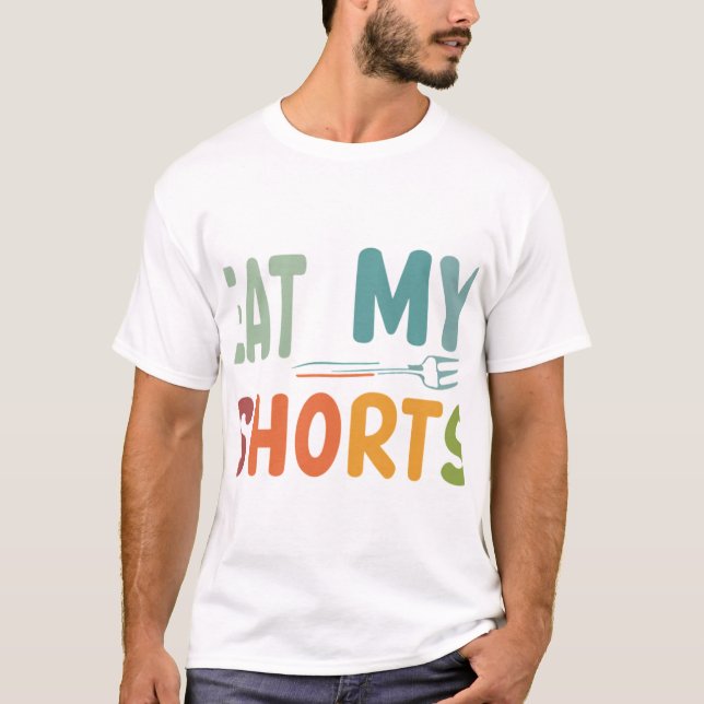 T-shirt Mange mes shorts (Devant)