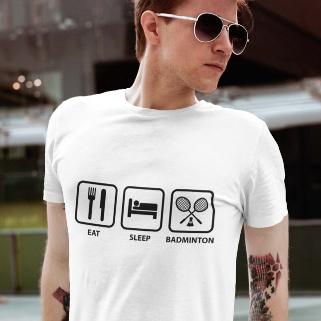 T-shirt Mange Sleep Badminton (Créateur téléchargé)