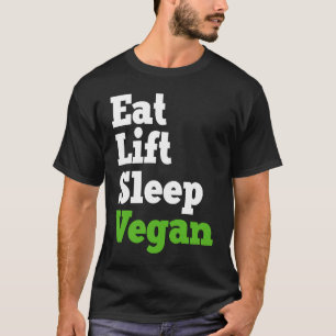T-shirt Manger Ascenseur Sommeil Végétal Véganisme Plante 