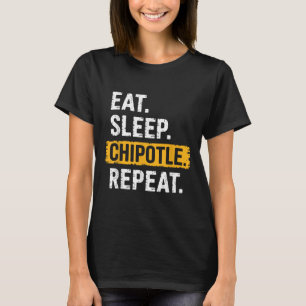T-shirt Manger Chipotle de sommeil Répéter Vintage Funny C