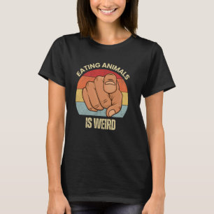 T-shirt Manger des animaux est bizarre végétarien Herbivor