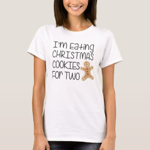 T-shirt Manger Des Cookies De Noël Pour Deux