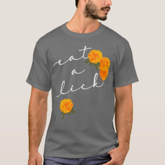 T-shirt Manger des fleurs de manière inappropriée