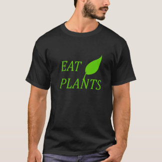T-shirt Manger des plantes véganes et végétariennes à base
