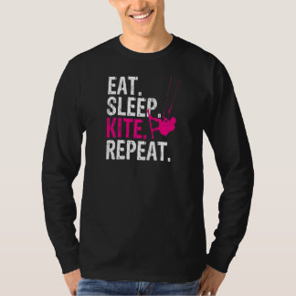 T-shirt Manger Dormir Cerf-volant Répéter - Kitesurf Premi