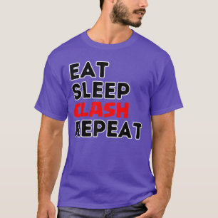 T-shirt Manger Dormir Clash Répéter Video Game Royale Vide