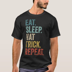T-shirt Manger Dormir Coup du chapeau Répéter Football Hoc