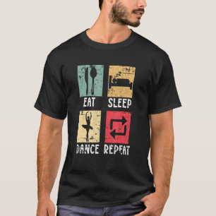 T-shirt Manger Dormir Danser Répéter Danse Grunge Pour Hom