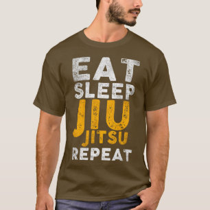 T-shirt Manger Dormir Jiu Jitsu Répéter