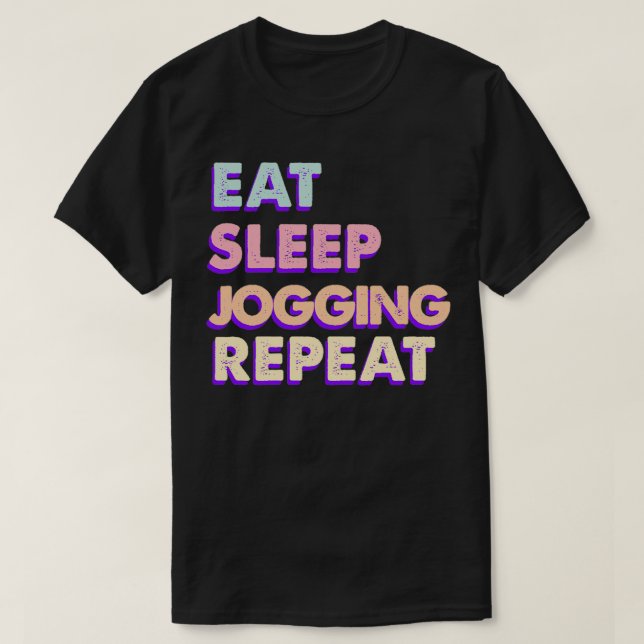 T-shirt Manger Dormir Jogging Rof Manger Dormir Aérobic Ré (Design devant)