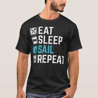 T-shirt Manger Dormir Naviguer