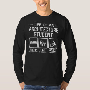 T-shirt Manger Dormir Projet Architecture Vie Étudiant